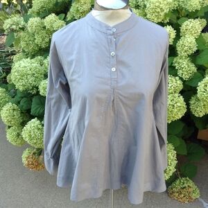 MATTA NY henley neck tunic blouse S